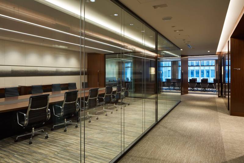 frameless glass office walls
