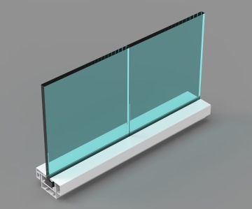 Frameless Mid single Glass